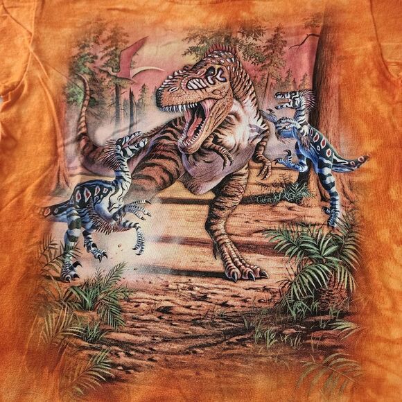 The Mountain Tie Dyed Dinosaur Graphic Tshirt Size Large New Without Tags - Picture 2 of 5
